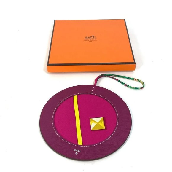 HERMES petit h Bag Charm Epsom silk purple Unused